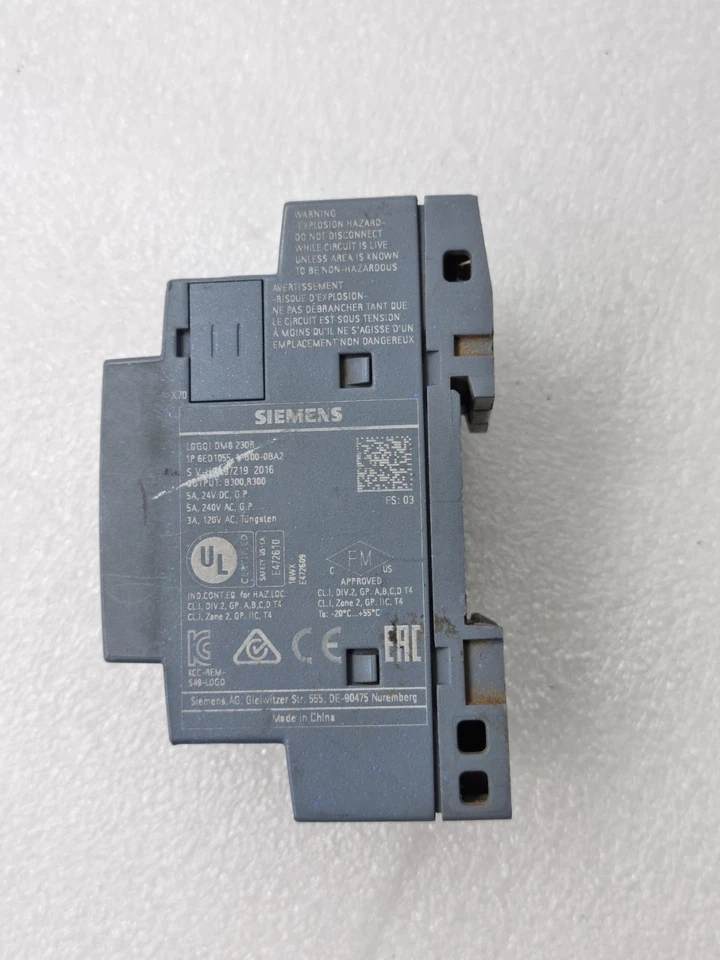 SIEMENS 6ED1055-1FB00-0BA2 DM8 230R EXPANSION MODULE AC/DC 115..240V